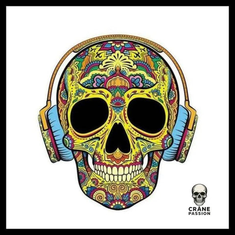 Transfert Tête de Mort Calavera - Crâne Passion