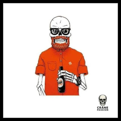 Transfert Tête de Mort Lunette - Crâne Passion
