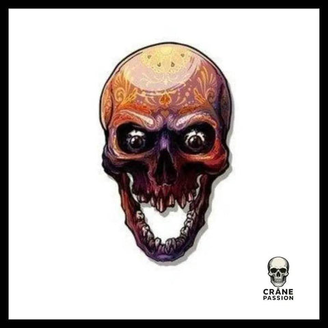 Transfert Tête de Mort Psychédélique - Crâne Passion