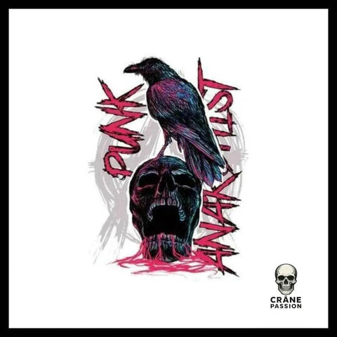 Transfert Tête de Mort Punk - Crâne Passion