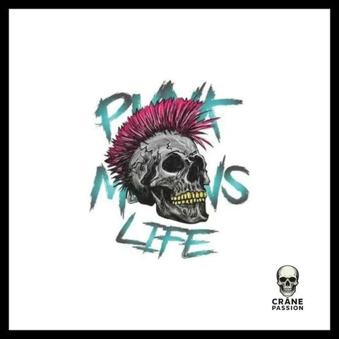 Transfert Tête de Mort Rockabilly - Crâne Passion