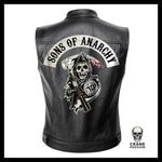 Veste en Cuir Sons Of Anarchy - Crâne Passion