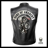 Veste en Cuir Sons Of Anarchy - Crâne Passion