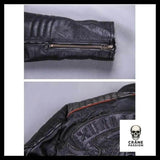 Veste en Cuir Tête de Mort - Crâne Passion