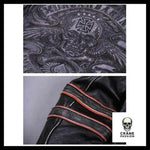 Veste en Cuir Tête de Mort - Crâne Passion