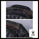 Veste en Cuir Tête de Mort - Crâne Passion