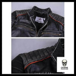 Veste en Cuir Tête de Mort - Crâne Passion