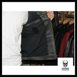 Veste Skull Homme (Cuir) - Crâne Passion