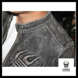 Veste Skull Homme (Cuir) - Crâne Passion