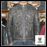 Veste Skull Homme (Cuir) - Crâne Passion
