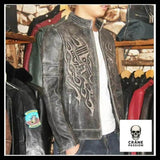 Veste Skull Homme (Cuir) - Crâne Passion