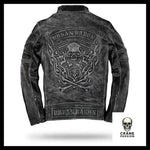 Veste Skull Homme (Cuir) - Crâne Passion