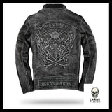 Veste Skull Homme (Cuir) - Crâne Passion