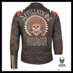 Veste Tête de Mort Biker American Motor - Crâne Passion