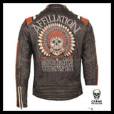 Veste Tête de Mort Biker American Motor - Crâne Passion