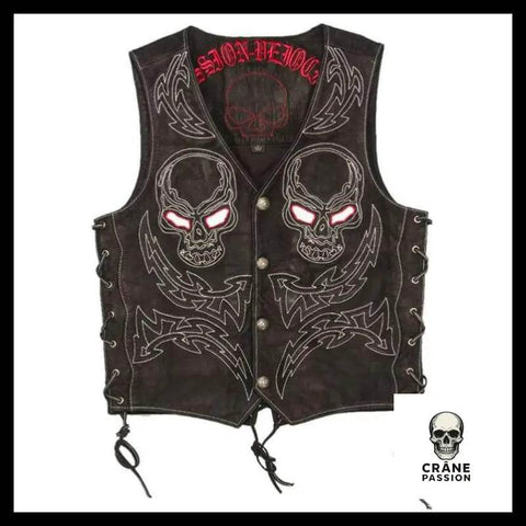 Veste Tête de Mort Biker Passion - Crâne Passion