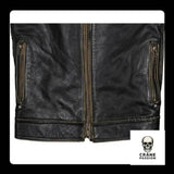 Veste Tête de Mort Homme (Cuir) - Crâne Passion