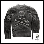 Veste Tête de Mort Pirate Grise - Crâne Passion