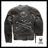 Veste Tête de Mort Pirate Grise - Crâne Passion