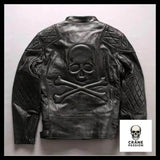 Veste Tête de Mort Pirate Grise - Crâne Passion