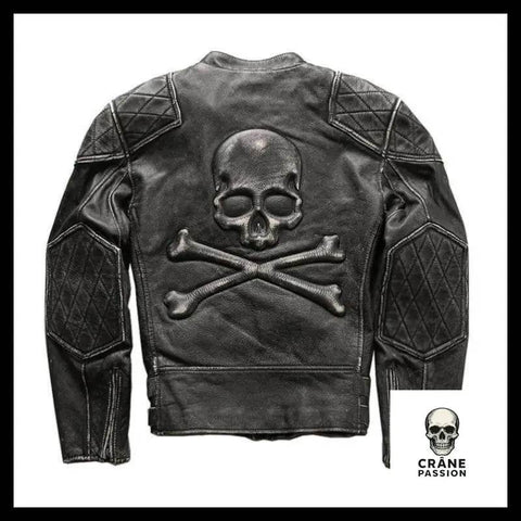 Veste Tête de Mort Pirate Noire - Crâne Passion
